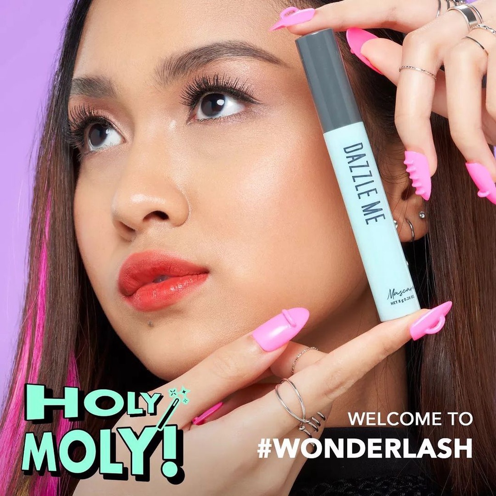 DAZZLE ME Hold On Eyeliner/Holy Moly Volume Mascara Black - Volume Mascara Eyeliner Original BPOM