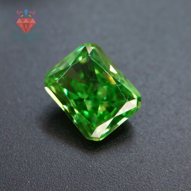 10x8 mm Green Diamond Cubic Zirconia A8 Quality