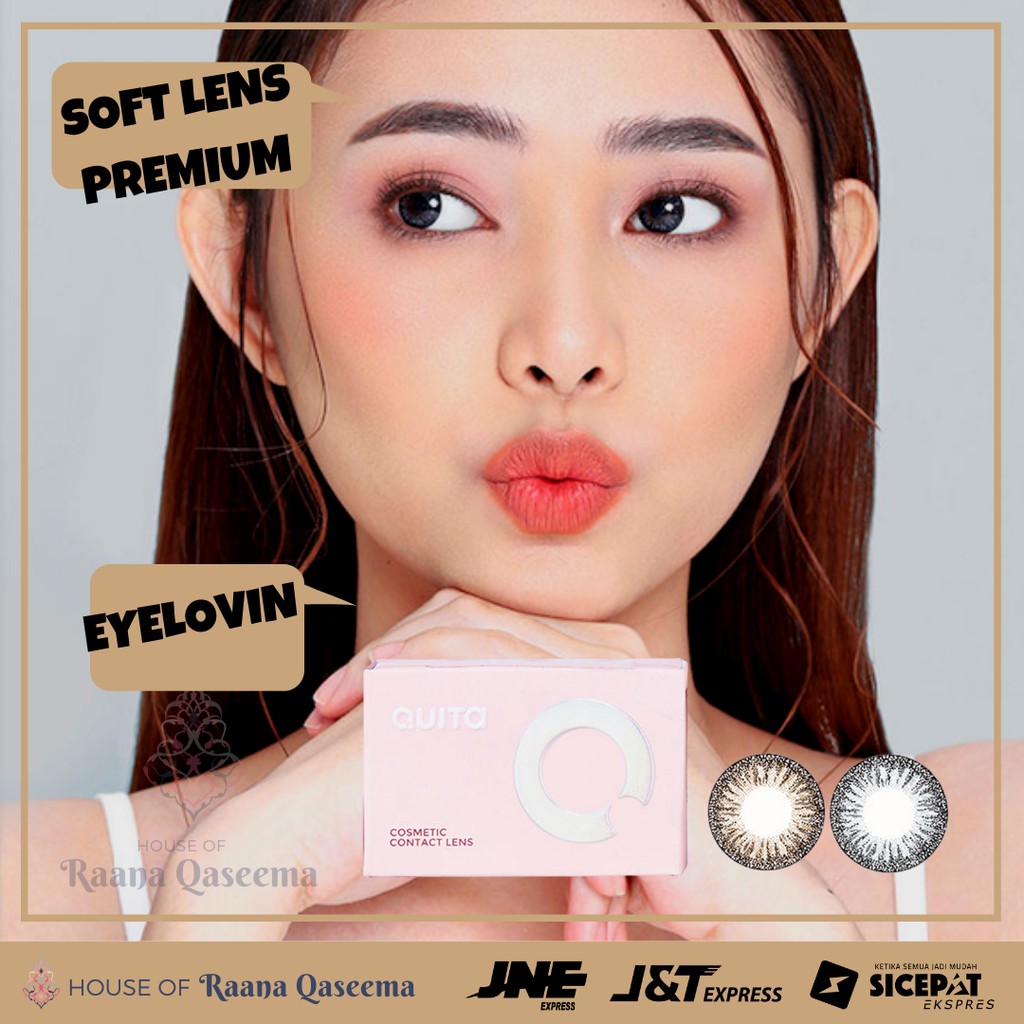 SOFTLENS Quita IVY Series Soft Lens warna Grey & Brown GRADE A Kualitas