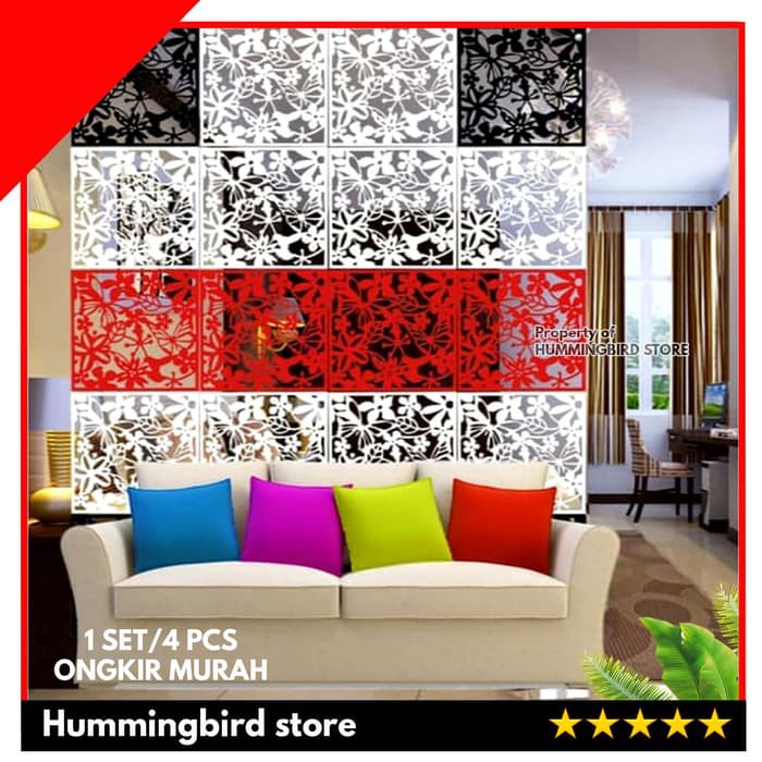 Promo Sekat Penyekat Ruangan Ruang Partisi Ruangan Minimalis Vintage - Putih Terlaris