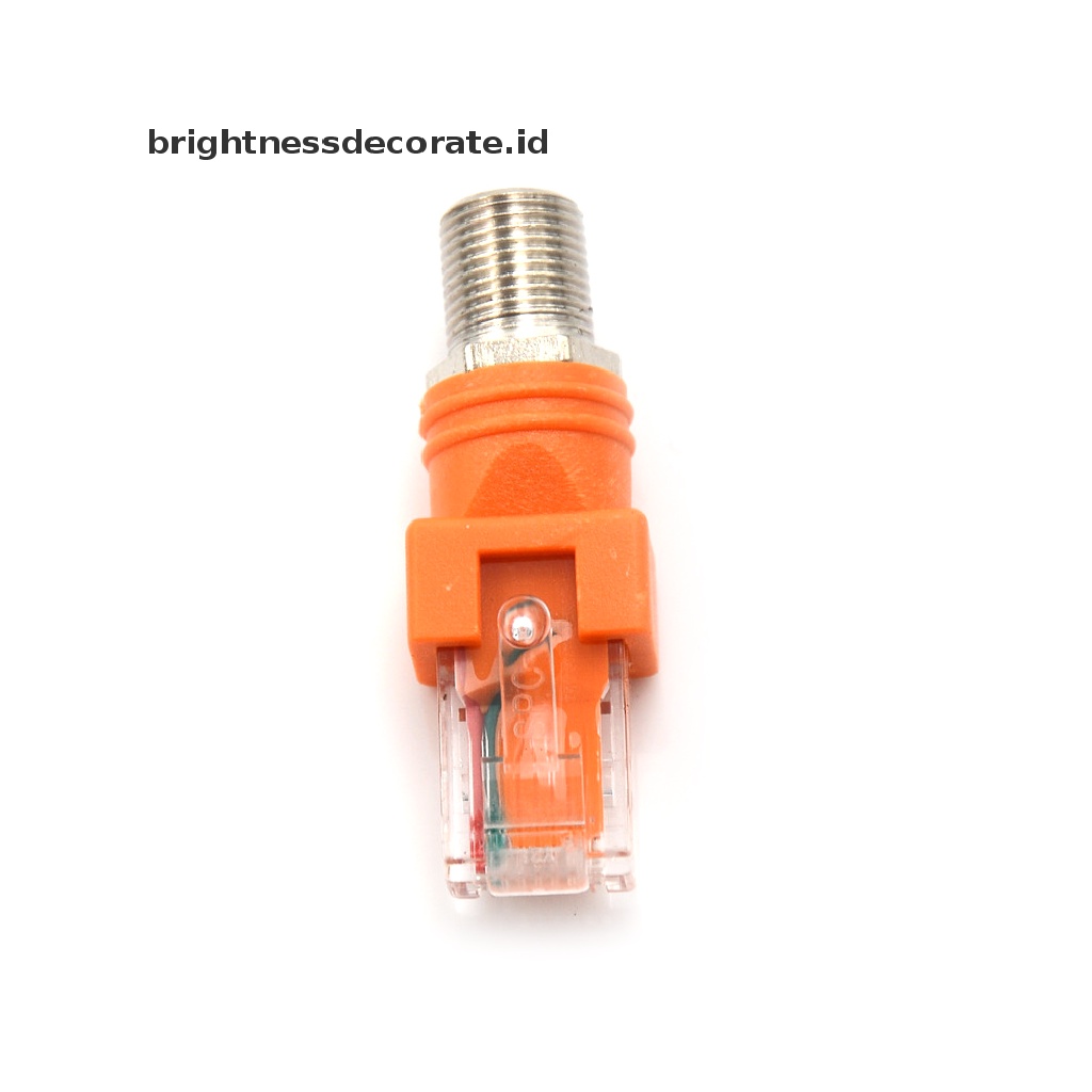 Adapter Konektor Coupler Barel Coaxial Rj45 Ke Rf Female Ke Rj45 Male