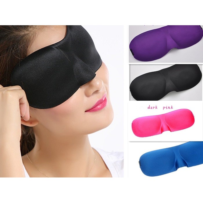 3D Sleep Mask Eye Mask Travel Soft Sleeping Googles Kacamata Tidur