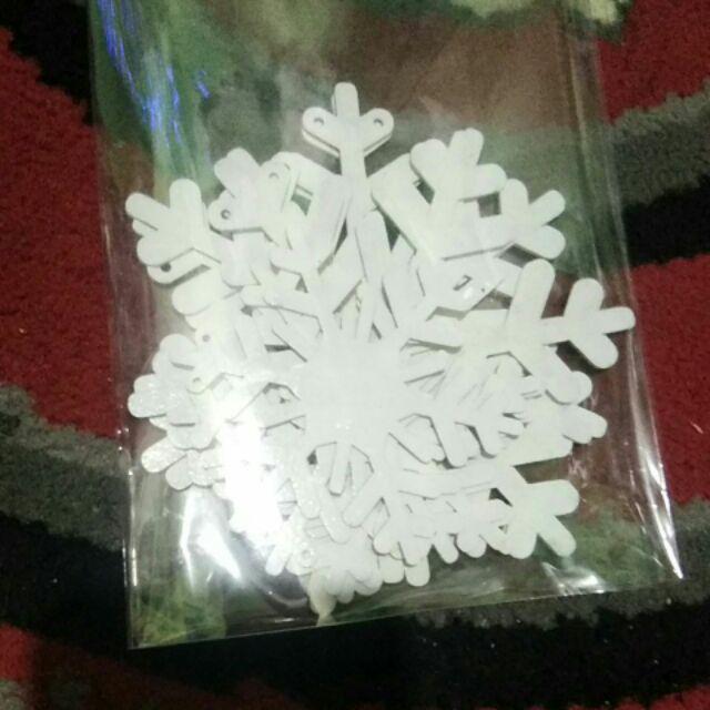 Hiasan Snowflakes Salju, Dekorasi Natal Akrilik