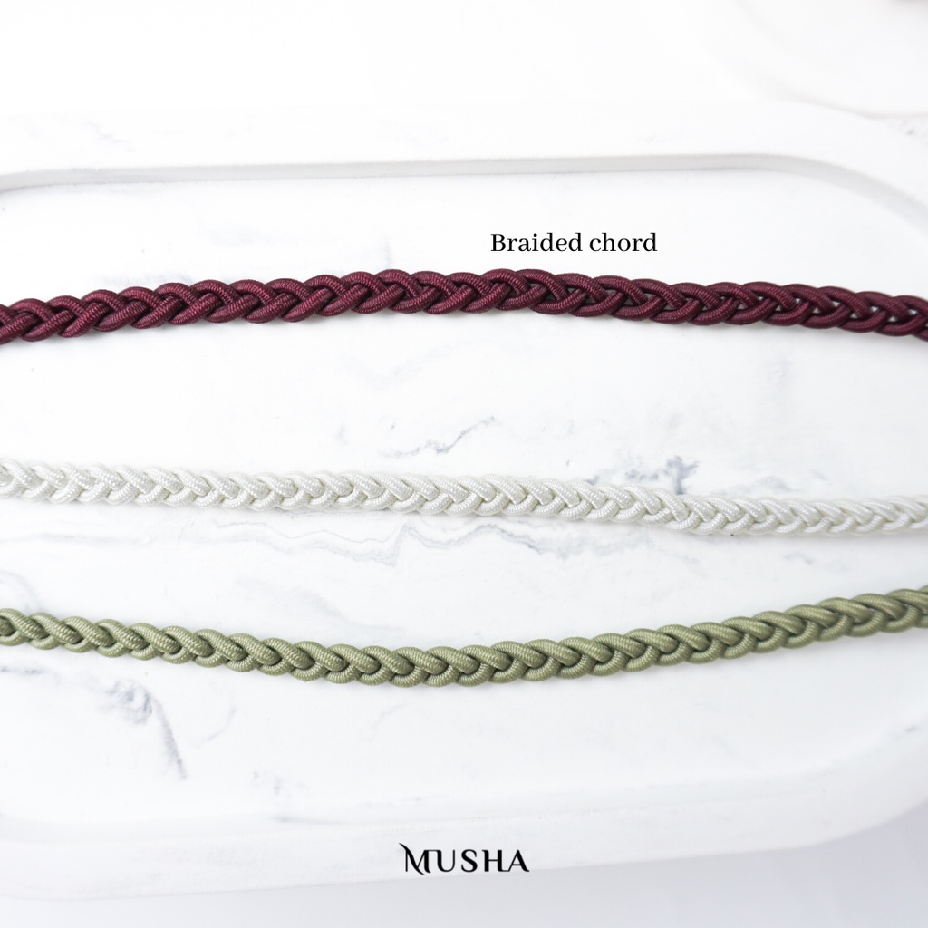 Musha Braid Elastic Connector | Konektor Masker Hijab Elastis