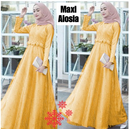 TERLARIS GAMIS PESTA 2020 Ashanty Gown baju pesta Brokat Tabur mutiara velvet