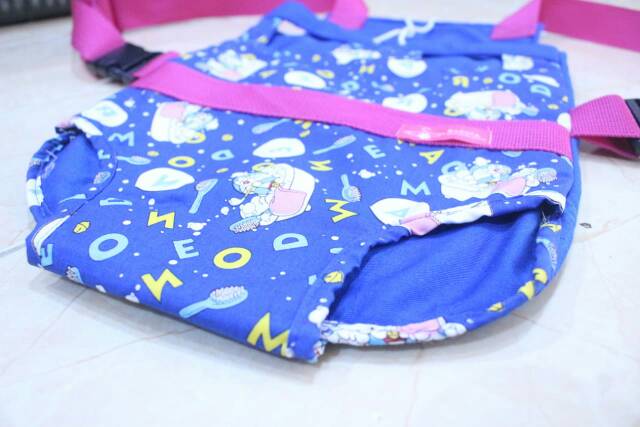 Gendongan kucing dan anjing motif doraemon / baju kucing murah size S M L XL