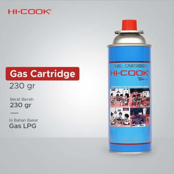 Hi cook Biru Fuel Cartridge Hicok kaleng gas kaleng