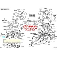 Tutup Cover Stelan Jok Belakang Kanan Avanza Xenia Old 72927-BZ030-E0