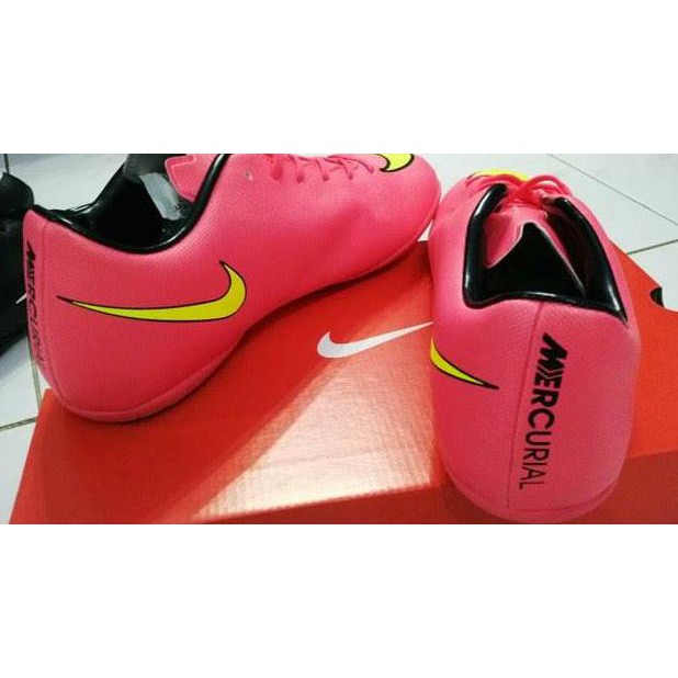 Hot Saleee Sepatu Futsal Nike Vapor X Mercurial Pink & Yellow | Grade Ori Made In Italy