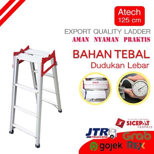 (kargo)Tangga Lipat Aluminium New Atech 1,25 meter