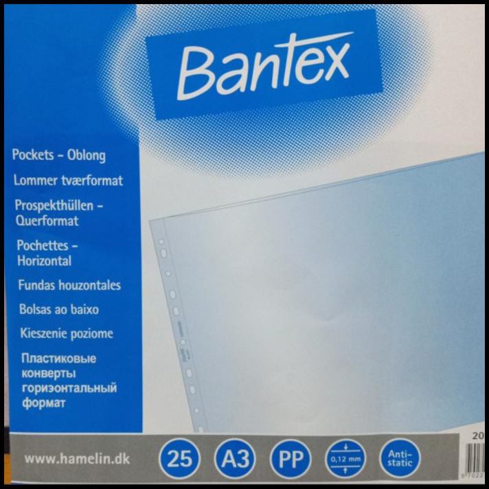 

Plastik Pp Pocket A3 Bantex Landscape 2037 (25 Lembar)