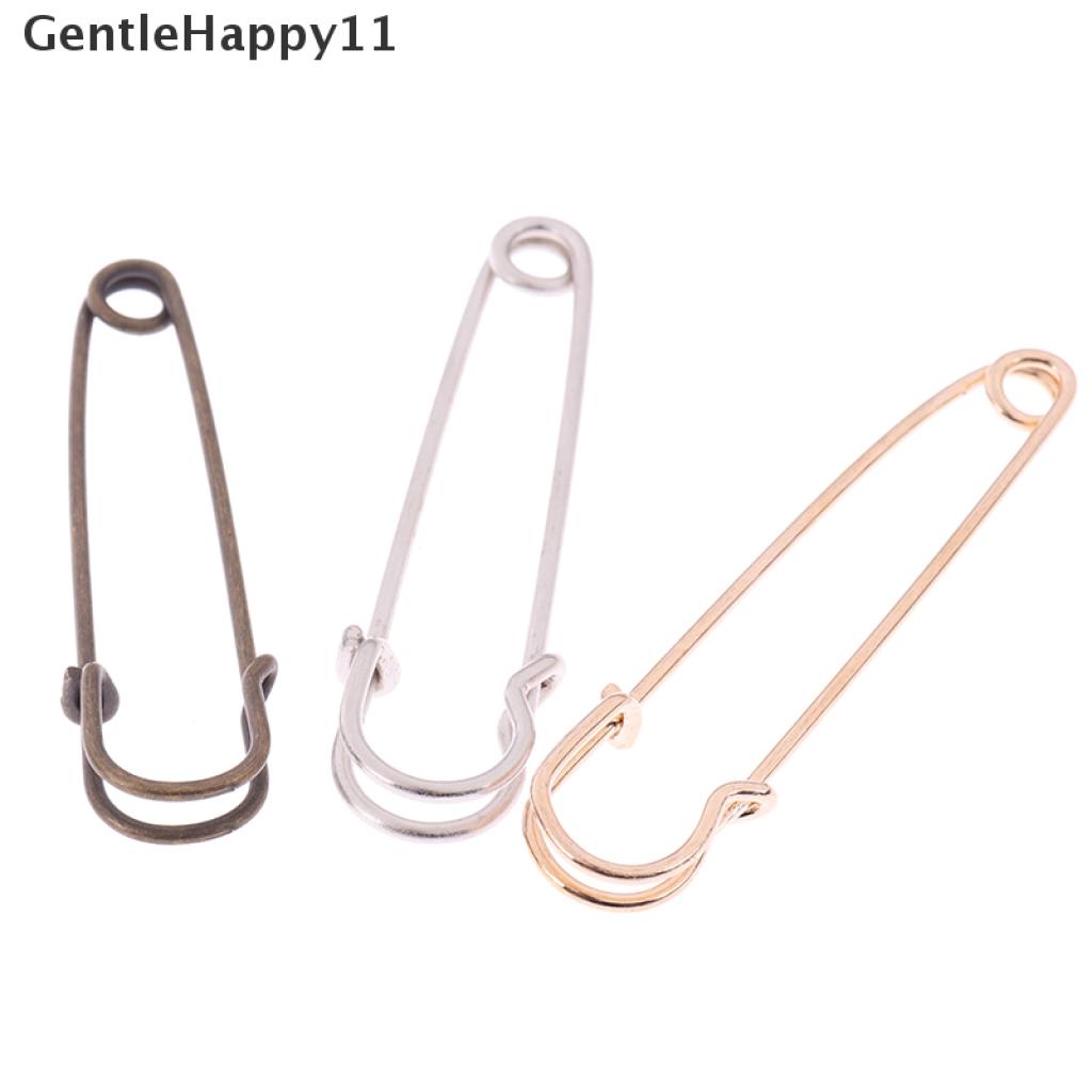 Gentlehappy 12pcs Peniti Ukuran Besar Bahan Stainless Steel Untuk Kerajinan Tangan