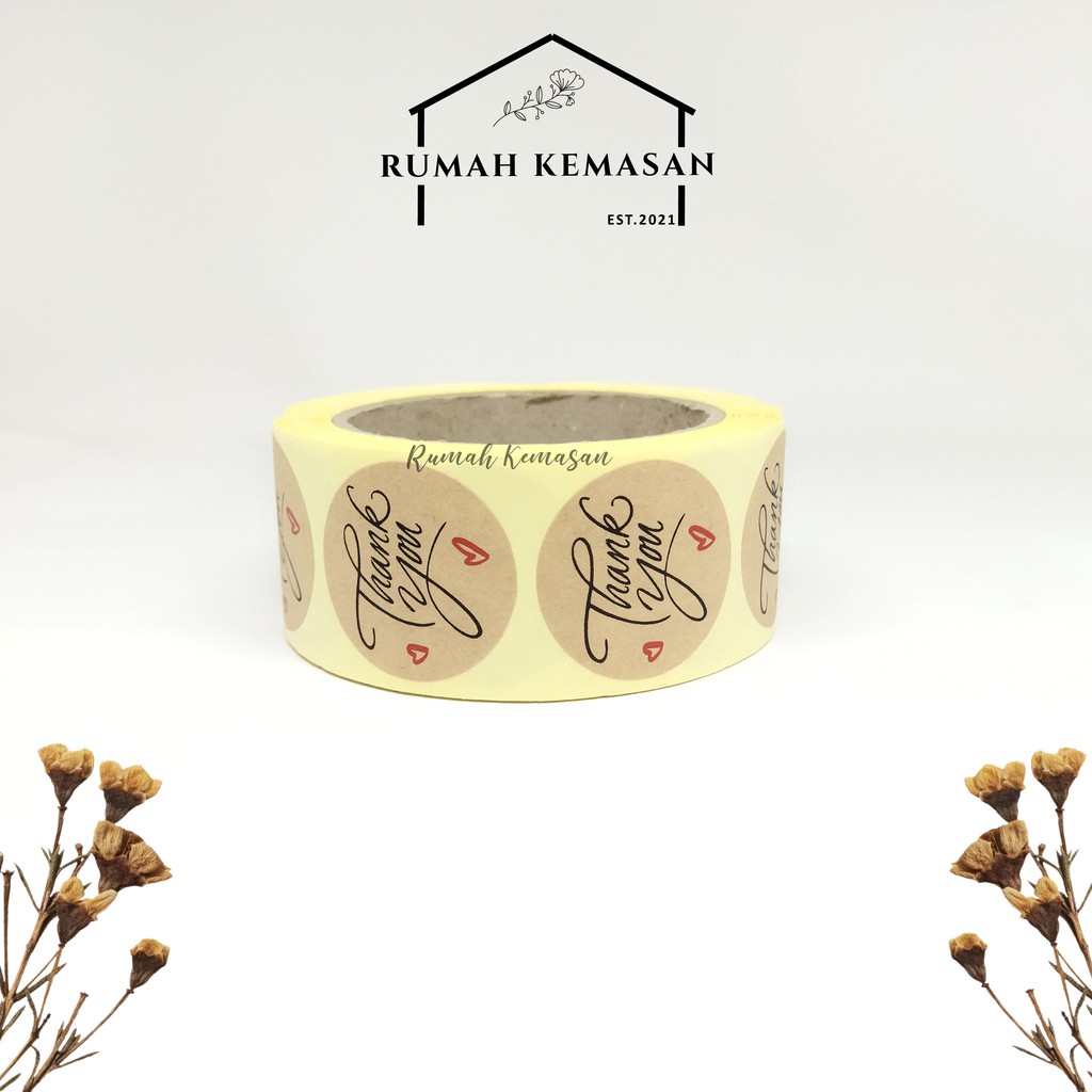 

Sticker Kraft Thankyou