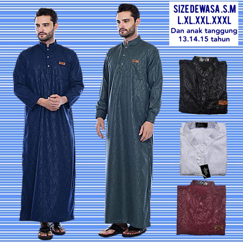 jubah pria EMBOS  jubah laki laki EMBOS jubah SAUDI EMBOS jubah laki laki trendy KONVEKSI PREMIUM