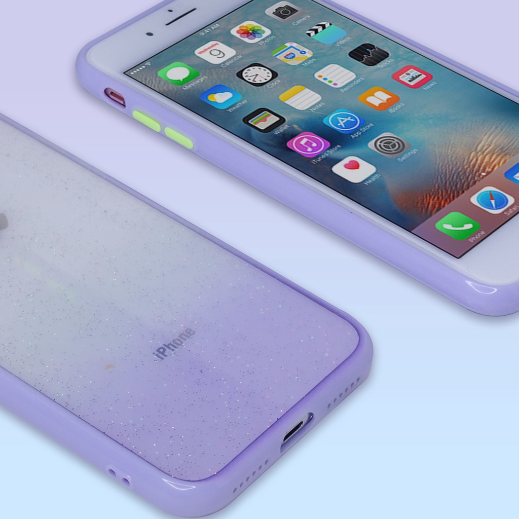 MallCasing - iPhone 6G+ | 7G+/ 8G+ | XR | XS Max | X/ XS Hard Case Clear Glitter