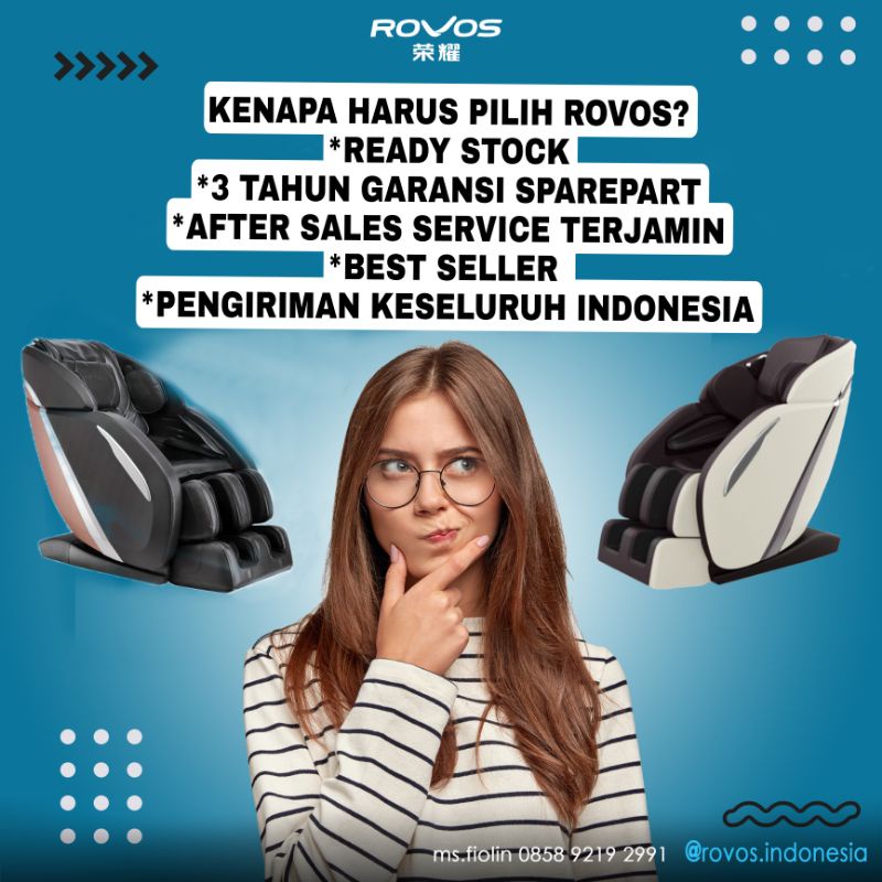Kursi pijat massage chair Rovos R662L