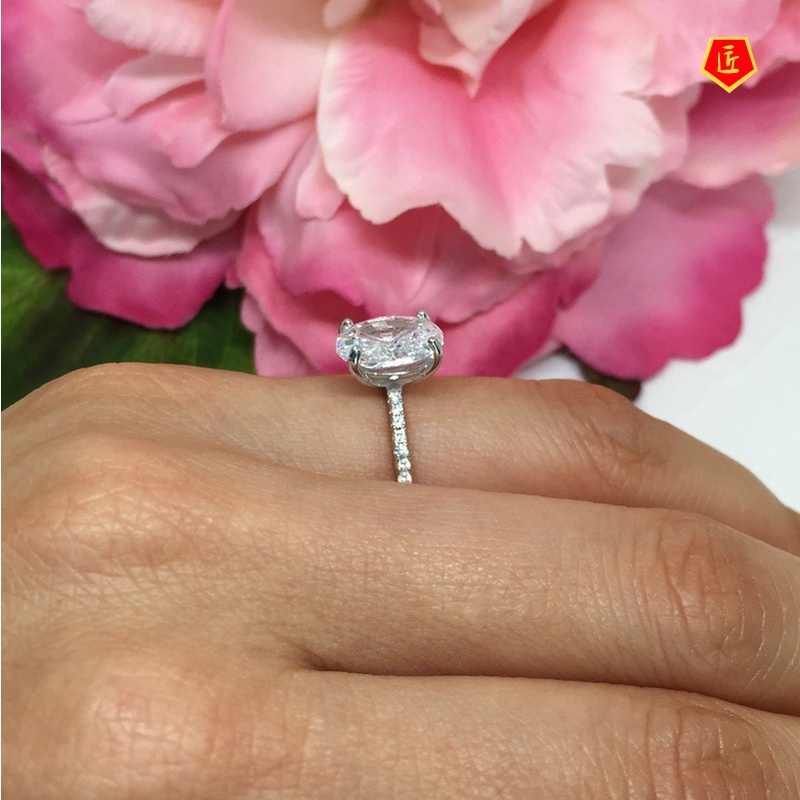 [Ready Stock]Simple Personality Diamond Ring for Women