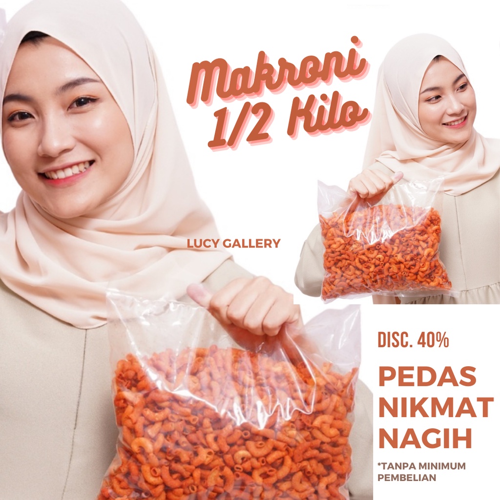 

makaroni bantet pedas kiloan - makroni pedas 500 gram - jajanan pedas bandung 1/2 kg