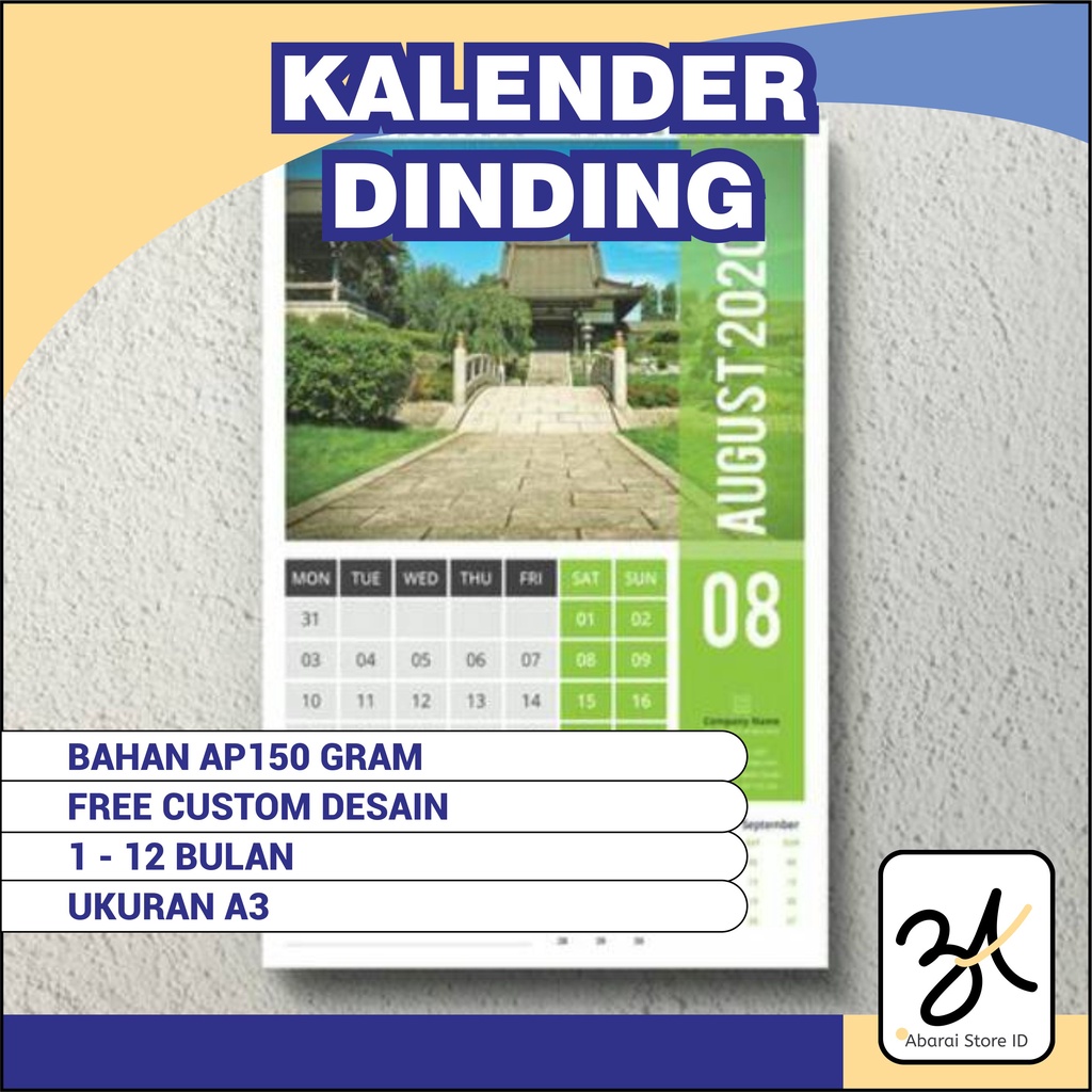 

CUSTOM KALENDER DINDING COCOK UNTUK RUANGAN / KAMAR / KANTOR ANDA 3-12 BULAN