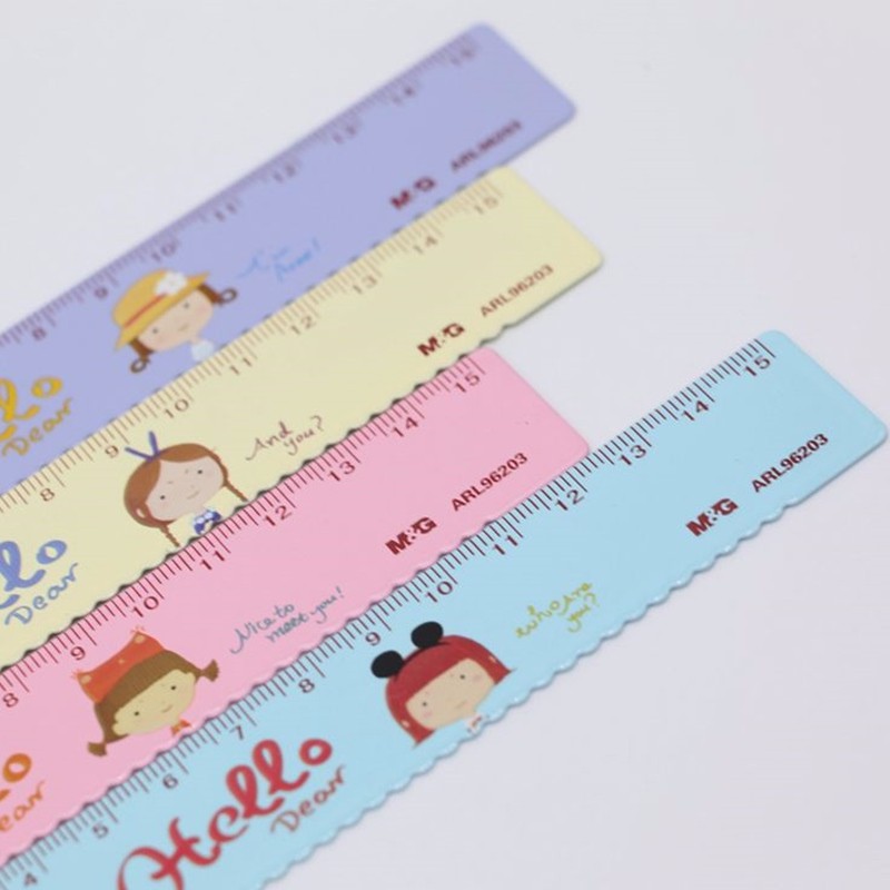 

(PROMO) Penggaris Besi Hello Dear 15cm