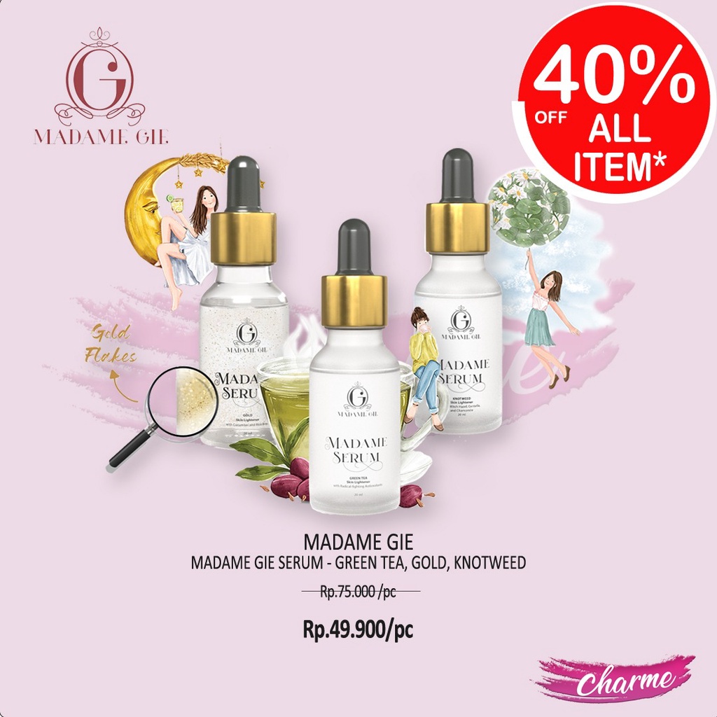 (READY &amp; ORI) Madame Gie Serum Sebum Control Green Tea BPOM