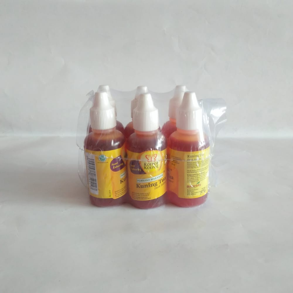 

Pewarna Koepoe Koepoe Kuning Tua 1 Pack Isi 6 Pcs