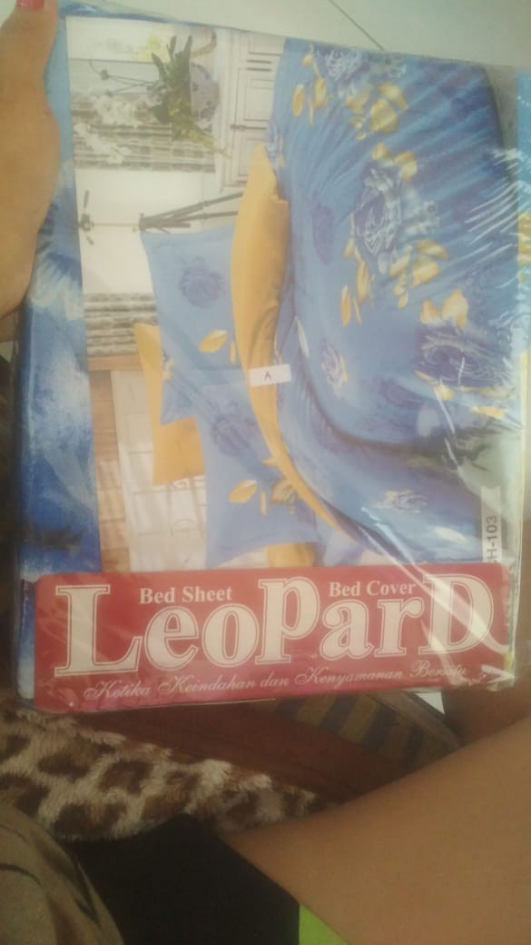 Sprei Katun Leopard King B2 180 X 200 (partai Grosir/ecer Termurah)