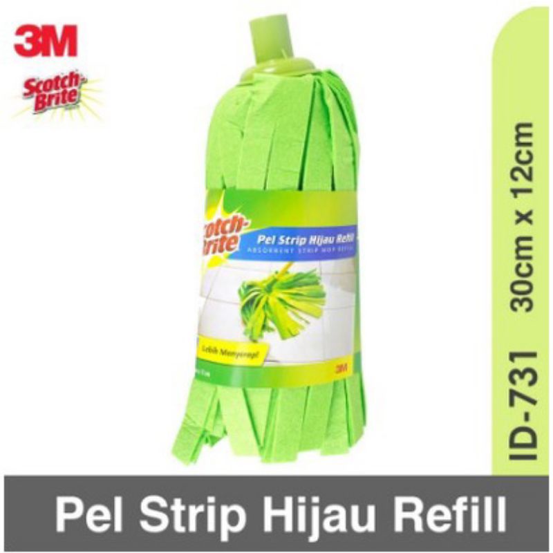 Scotch Brite ID 731 Green Strip Mop Refill