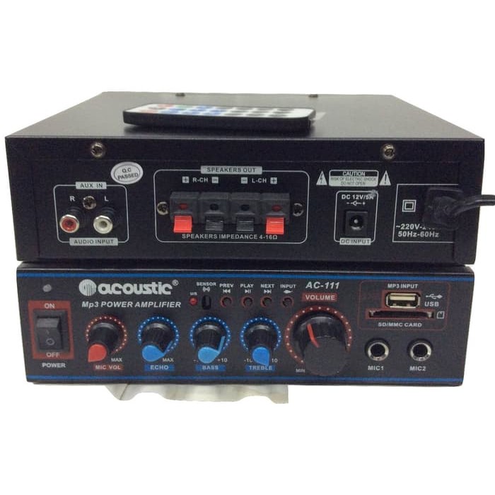 Amplifier Ac 111 ACOUSTIC MP3 USB  Karauke  Ac Dc