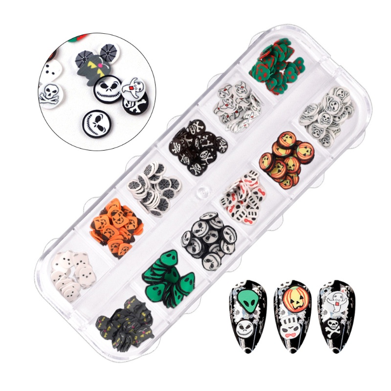 Siy Payet Glitter Akrilik Tema Halloween Untuk Dekorasi Nail Art Diy