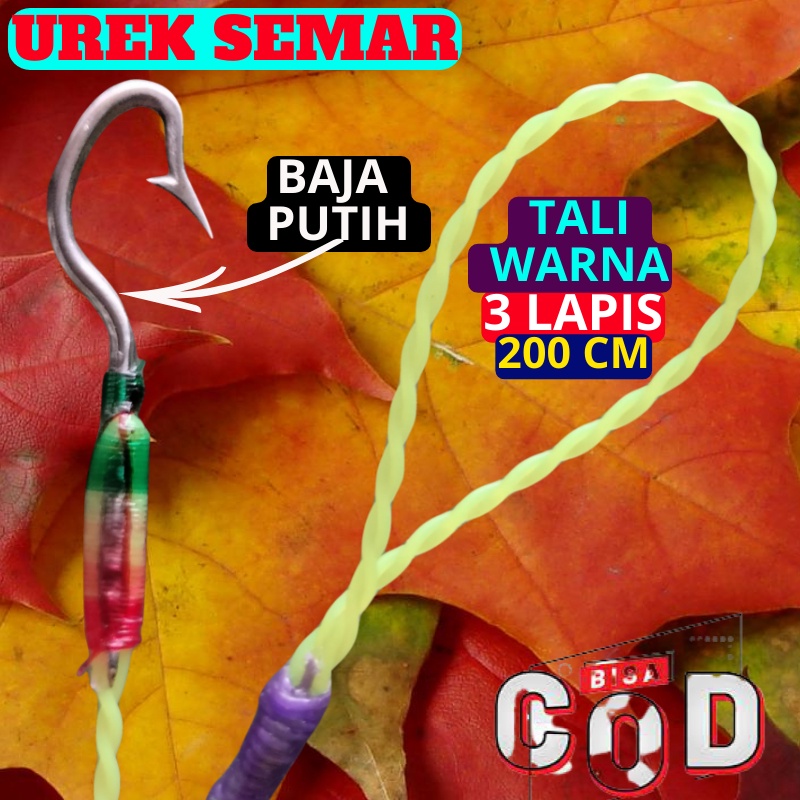 Pancing Belut Sawah Tali Warna 3 Lapis 150 CM Urek Belut  Model SMAR Siap Pakai Ukuran (XS,S,M,L,XL)