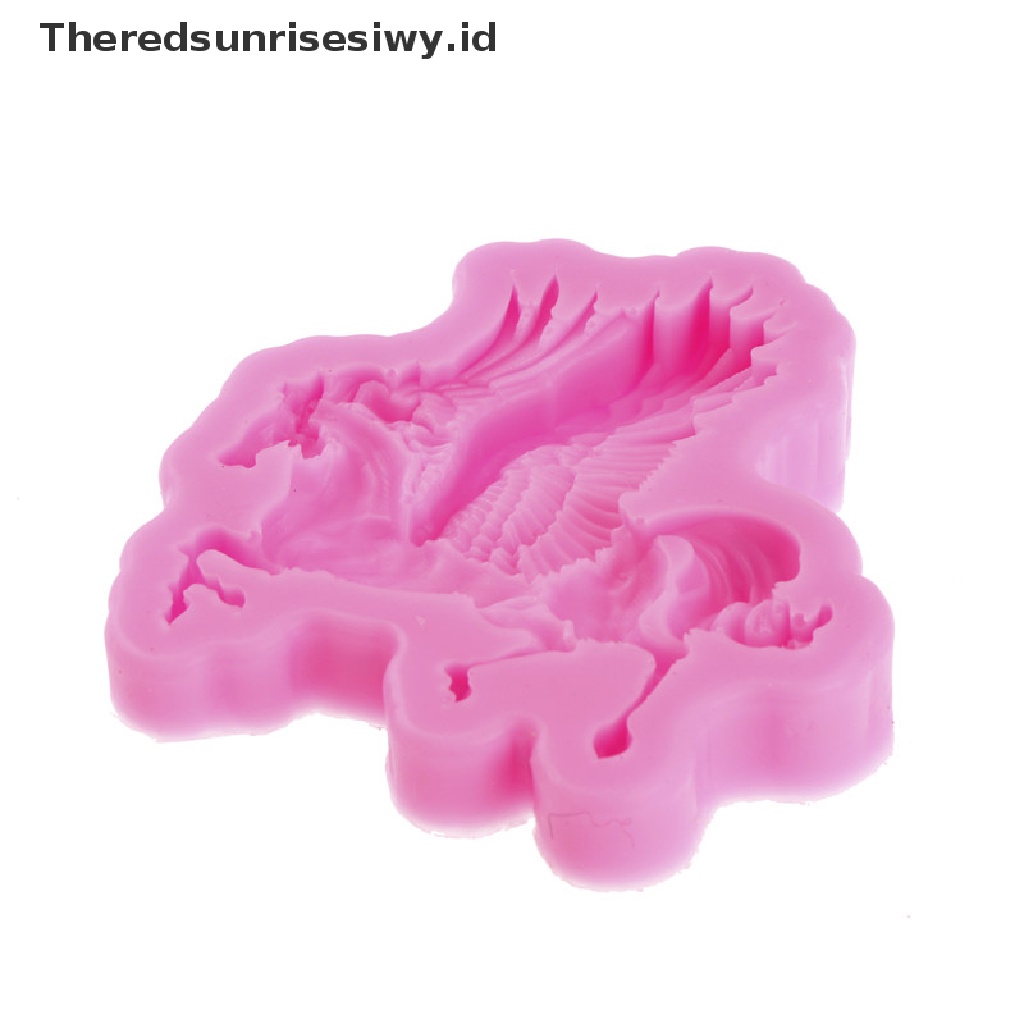 # Alat Rumah Tangga # Cetakan Kue Bentuk Kuda Unicorn 3D Bahan Silikon Untuk Dekorasi