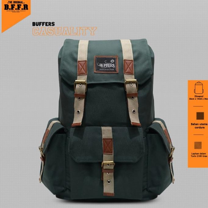 Tas Ransel Pria Wanita Buffers Casuality - Ransel Korea Buffers Ori