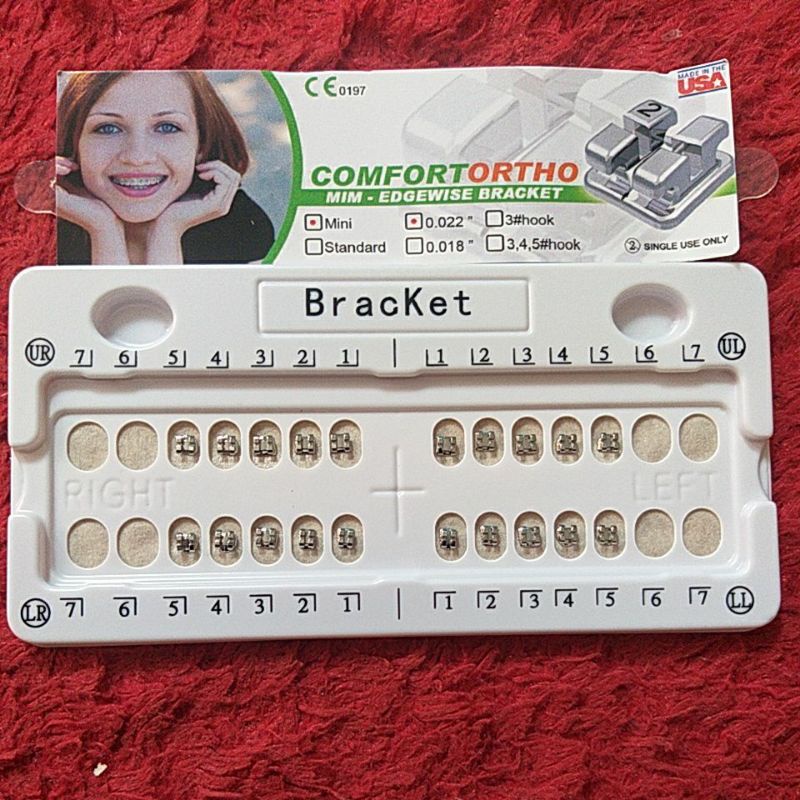 Bracket Comfort USA Edgwise dan Roth / Behel gigi Made in USA