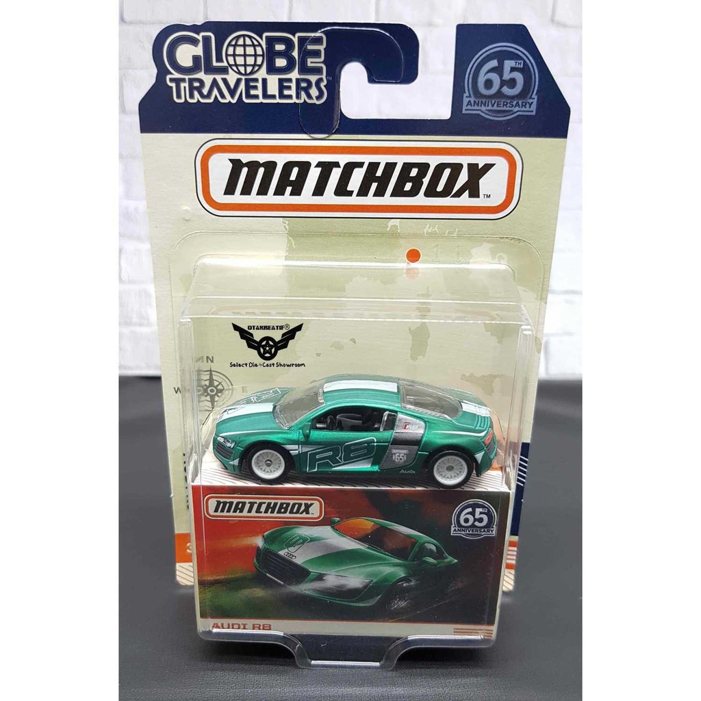Matchbox 65th Anniversary Globe Travelers Audi R8 Sport Green