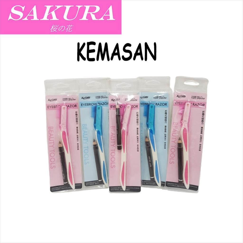 SAKURA Eyebrow Razor/ Alat  Pencukur Alis 011008