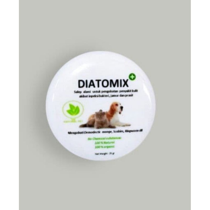 diatomix 10 gr obat saleb jamur scabies demodectic kucing/anjing