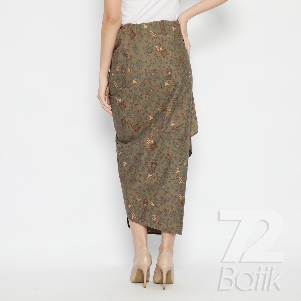 ROK BATIK SPAN Skirt Lilit Kebaya Instan Modern Wanita Motif Jam Gadang Warna Hijau Abu 721045 CAP 72 - Rok Batik Lilit Bawahan Skirt Kamen Kebaya Songket Batik Panjang Plisket Span Instan Jadi Bali Lembaran Premium Modern Untuk Wanita Kondangan