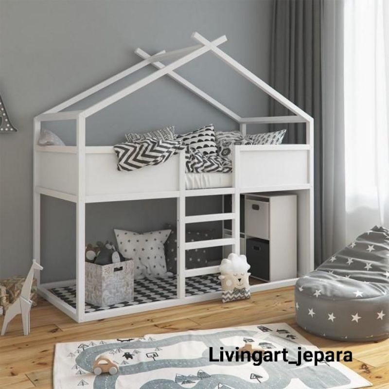 tempat tidur tingkat minimalis