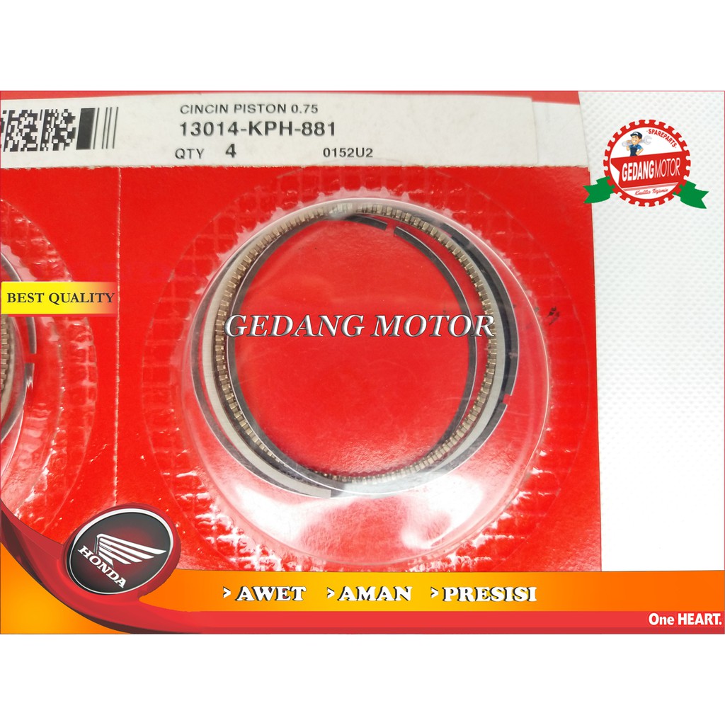 RING SEHER CINCIN PISTON KARISMA SUPRA X 125 OS 75 ORIGINAL AHM