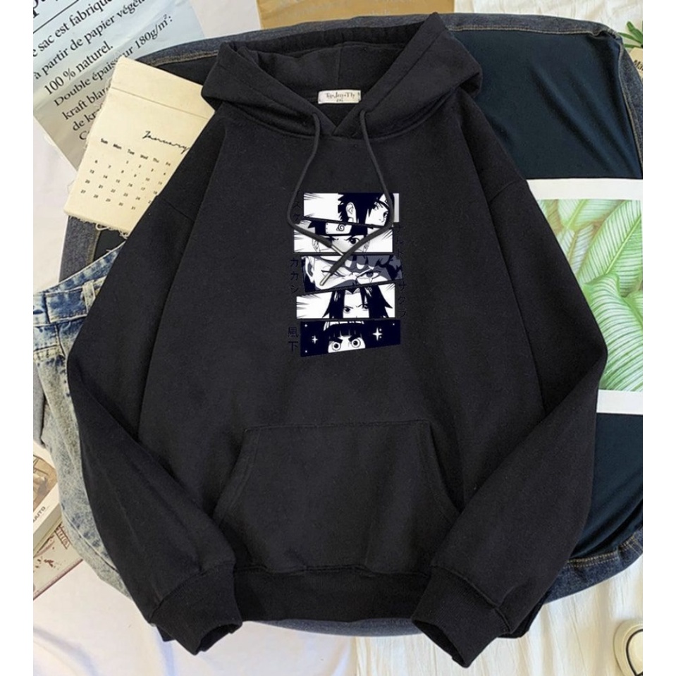 SHIPPUDEN NARUTO Jumper Hoodie II Sweater Hoodie Anime II Sweter Oblong Topi Sz M - XL ( Pria &amp; Wanita / Anak &amp; Dewasa )