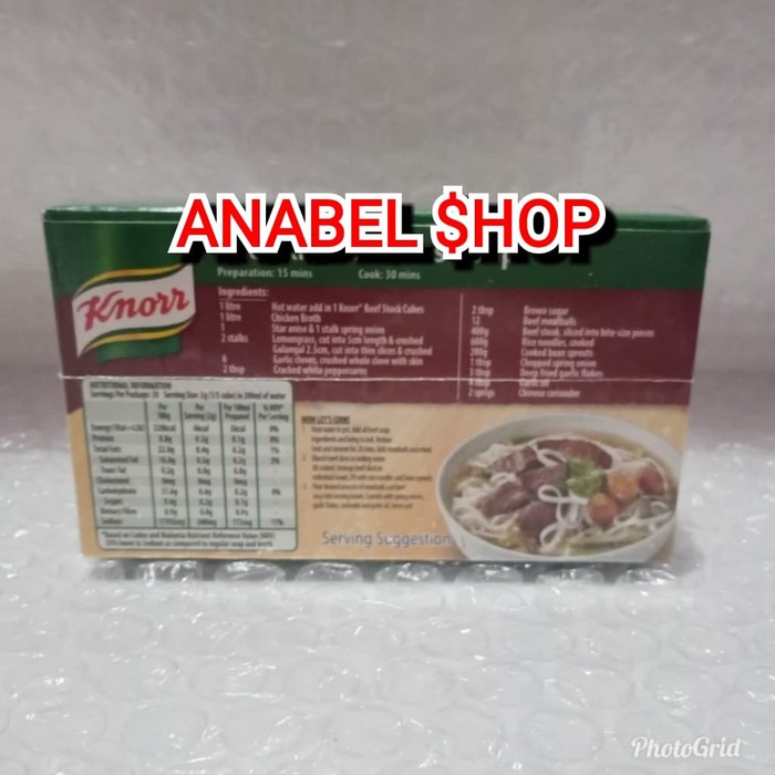 

Promo Spesial - Knorr Beef Stock Cubes Knor Kaldu Daging Sapi Blok Knoor Cube