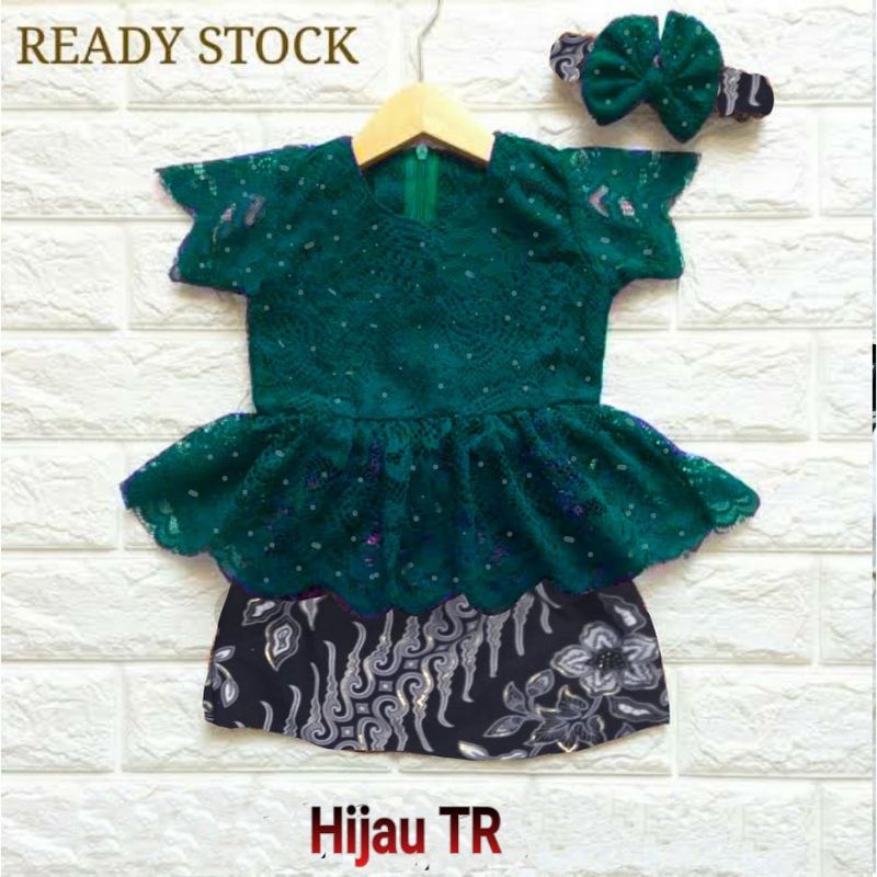 SET KEBAYA REFLINA BROKAT ANAK 1-2 TAHUN