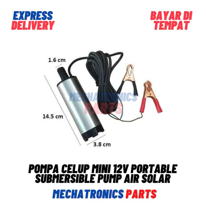Pompa Celup Mini 12v Portable Submersible Pump Air Solar