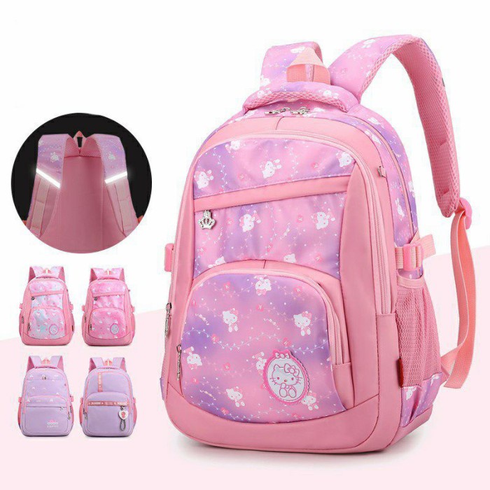 Tas sekolah anak perempuan / tas SD SMP SMA / Ransel anak import