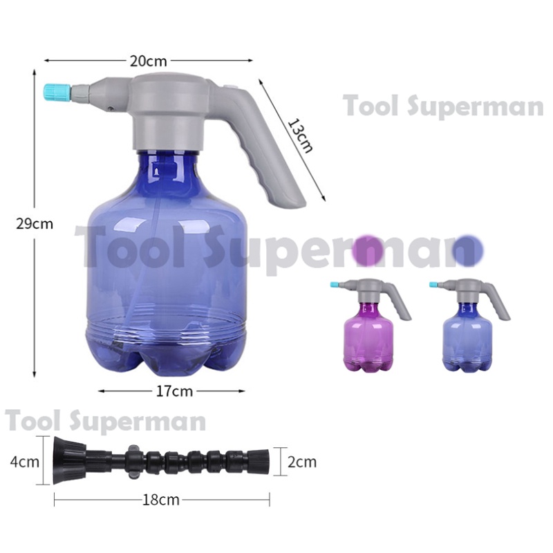 Tool Superman 3Liter Botol Spray Elektrik Botol Spray Elektrik,menyirami taman,kaleng penyiram listrik,Satu sakelar kunci