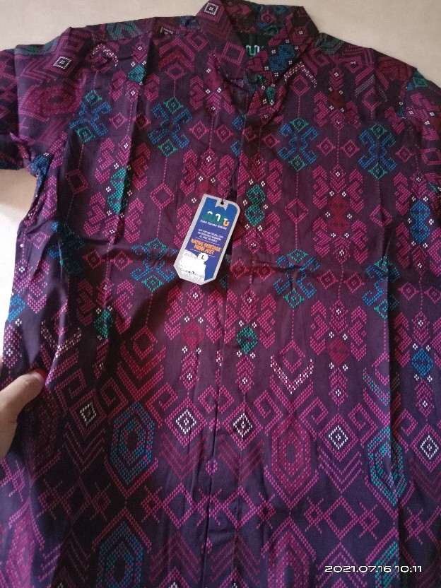 Kemeja Batik Hitam Songket Lengan Panjang Best Seller Batik Songket Premium Pria Casual