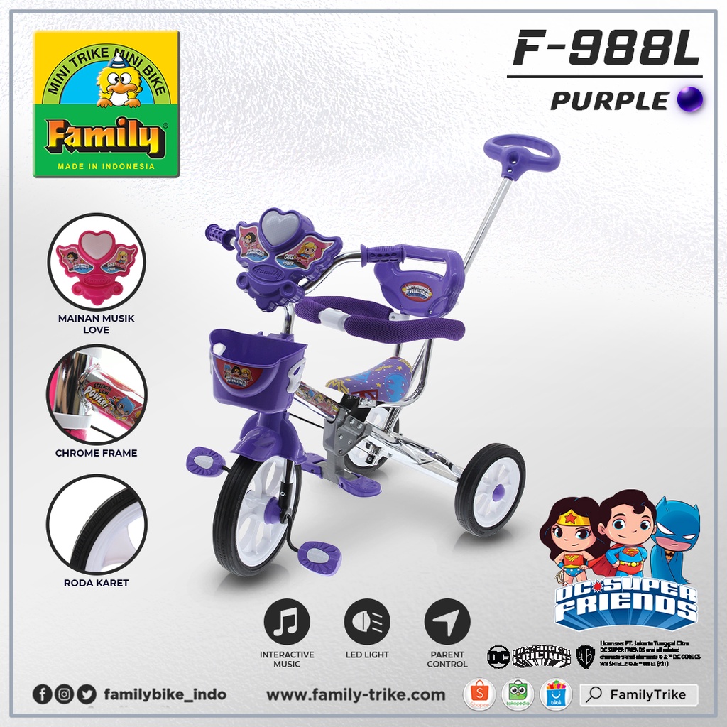 Sepeda Anak Roda 3 Family 988 L