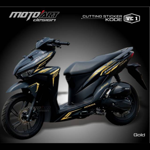 Cutting Sticker Honda Vario 150 Th 2019 Bahan Oracal Gold Kode Vc1