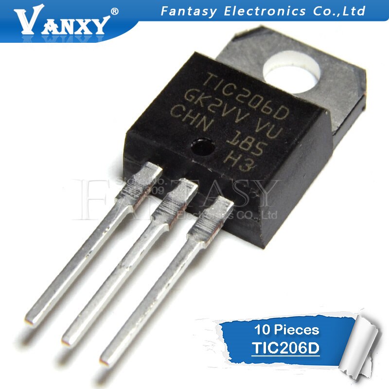 10pcs Tic206D To-220 Tic206 To220 400v 4a